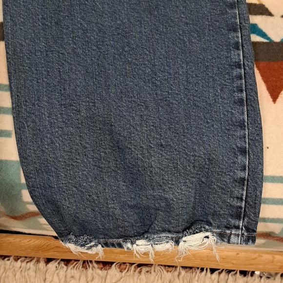 Good American Wide Leg Palazzo Crop Distressed Jeans 26/2 - Picture 6 of 7